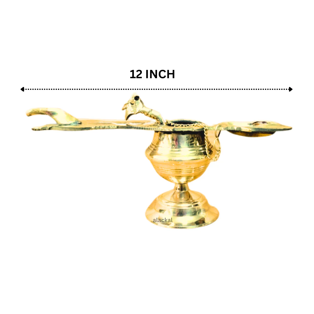 BRASS ASHTAMANGALYA VILAKKU | CHANGALAVATTA - Image 7