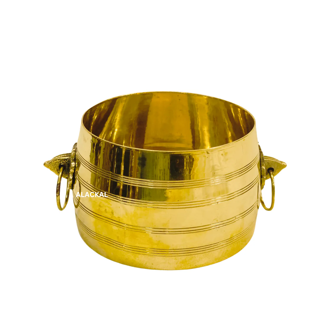 BRASS CHANGAZHI | TRADITIONAL RICE MEASURING VESSEL | MEASURING CUP - Image 3