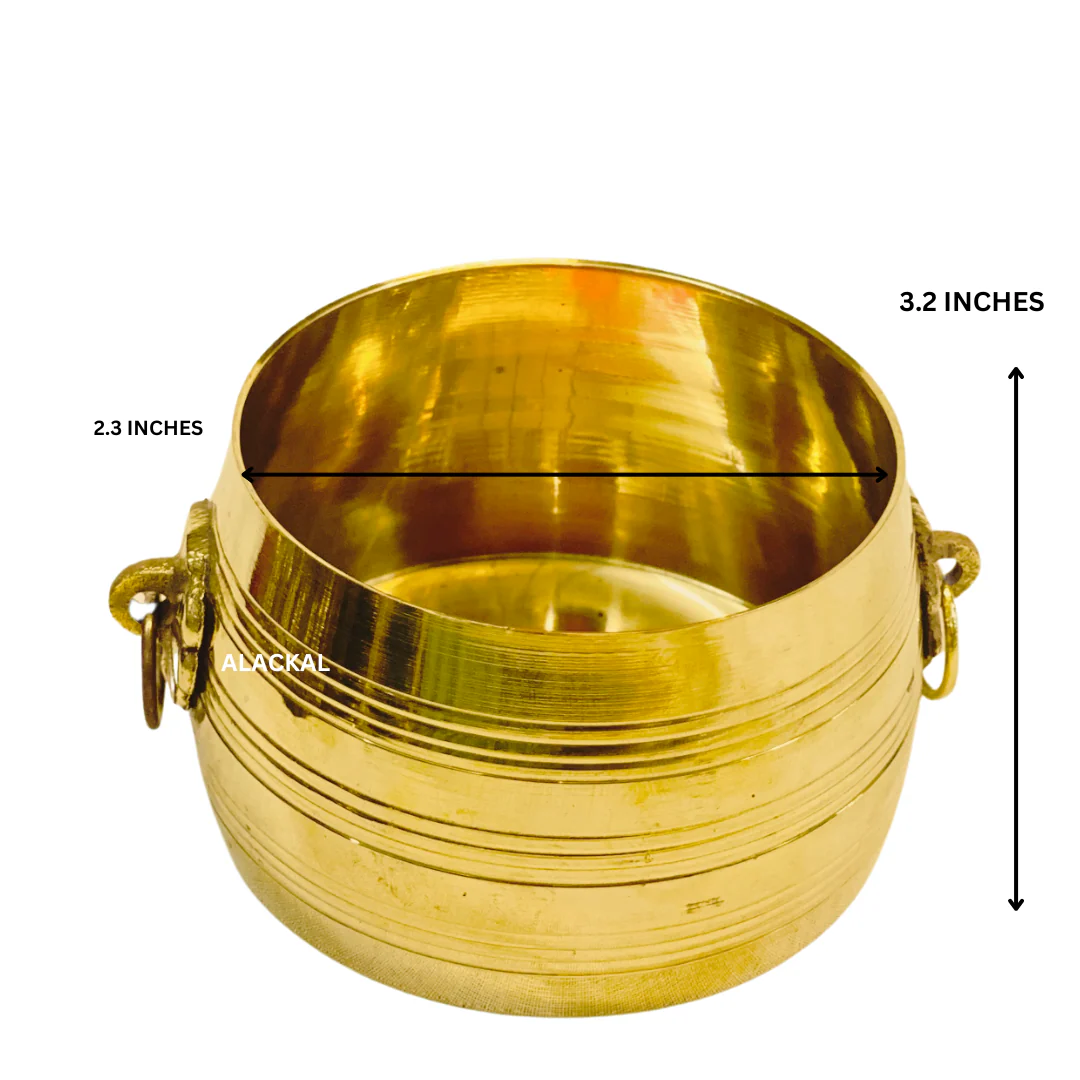 BRASS CHANGAZHI | TRADITIONAL RICE MEASURING VESSEL | MEASURING CUP - Image 6