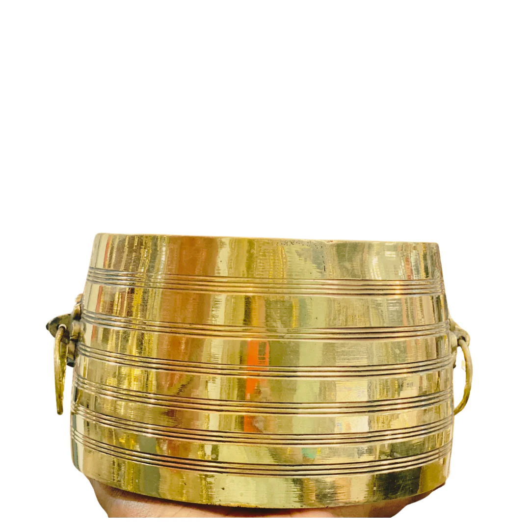BRASS CHANGAZHI | TRADITIONAL RICE MEASURING VESSEL | MEASURING CUP - Image 7