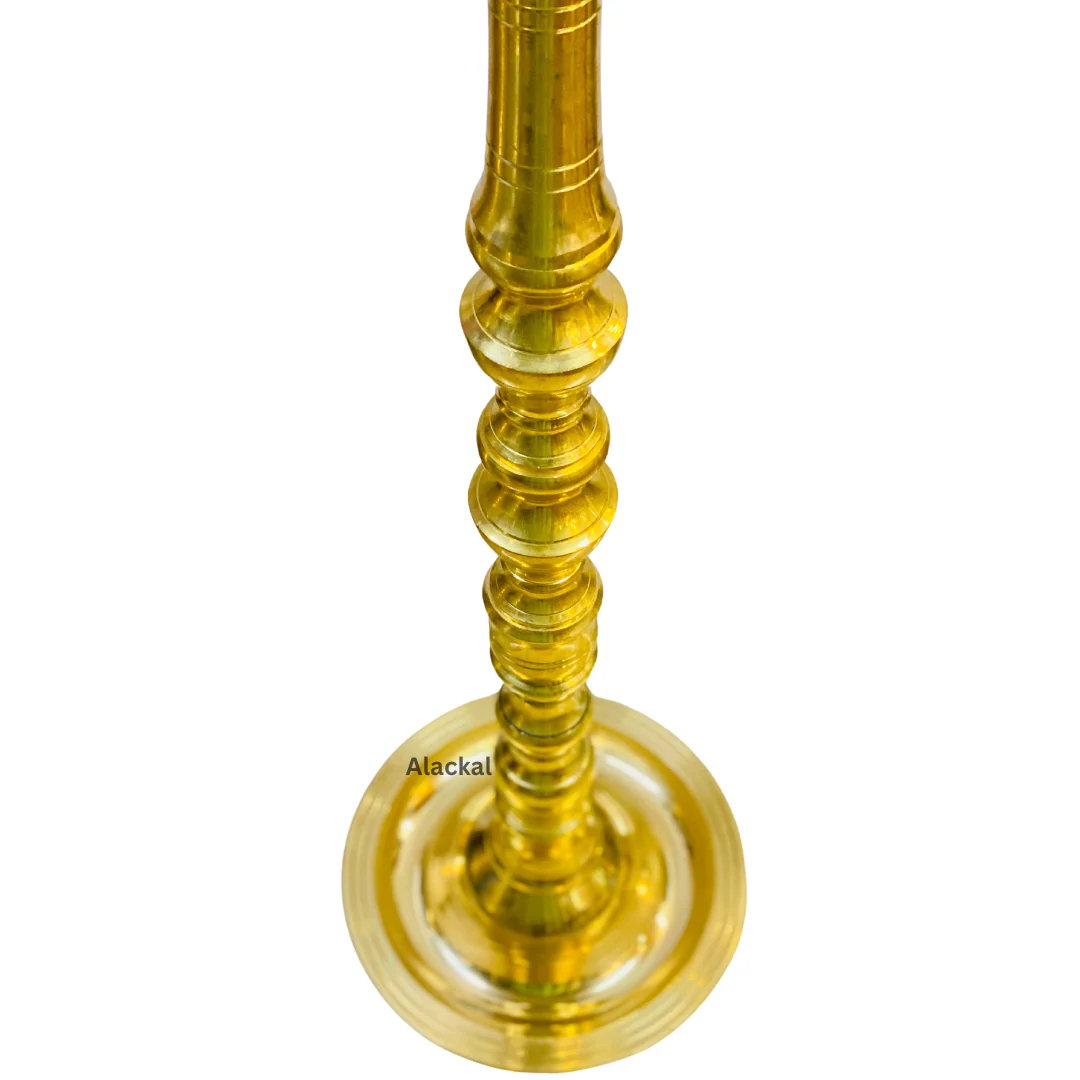BRASS CROSS LAMP | KURISHU VILAKKU - Image 3