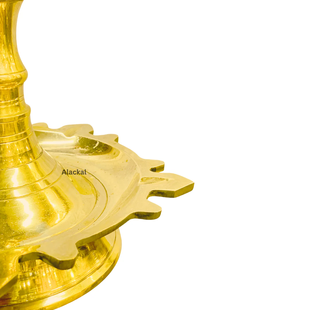 BRASS CROSS LAMP | KURISHU VILAKKU - Image 5