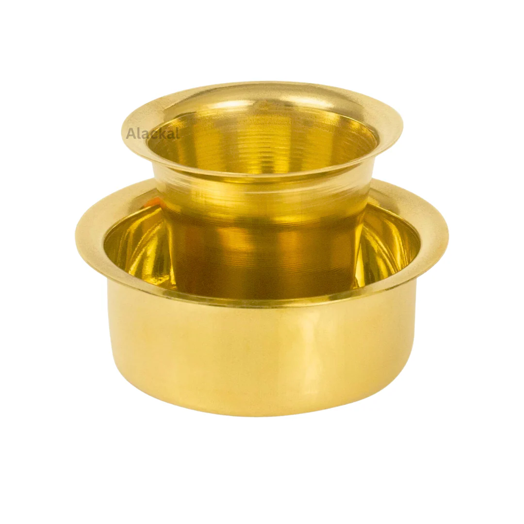 BRASS CUP AND DABRA | FILTER COFFEE CUP AND SAUCER ( PAIR ) - Image 3