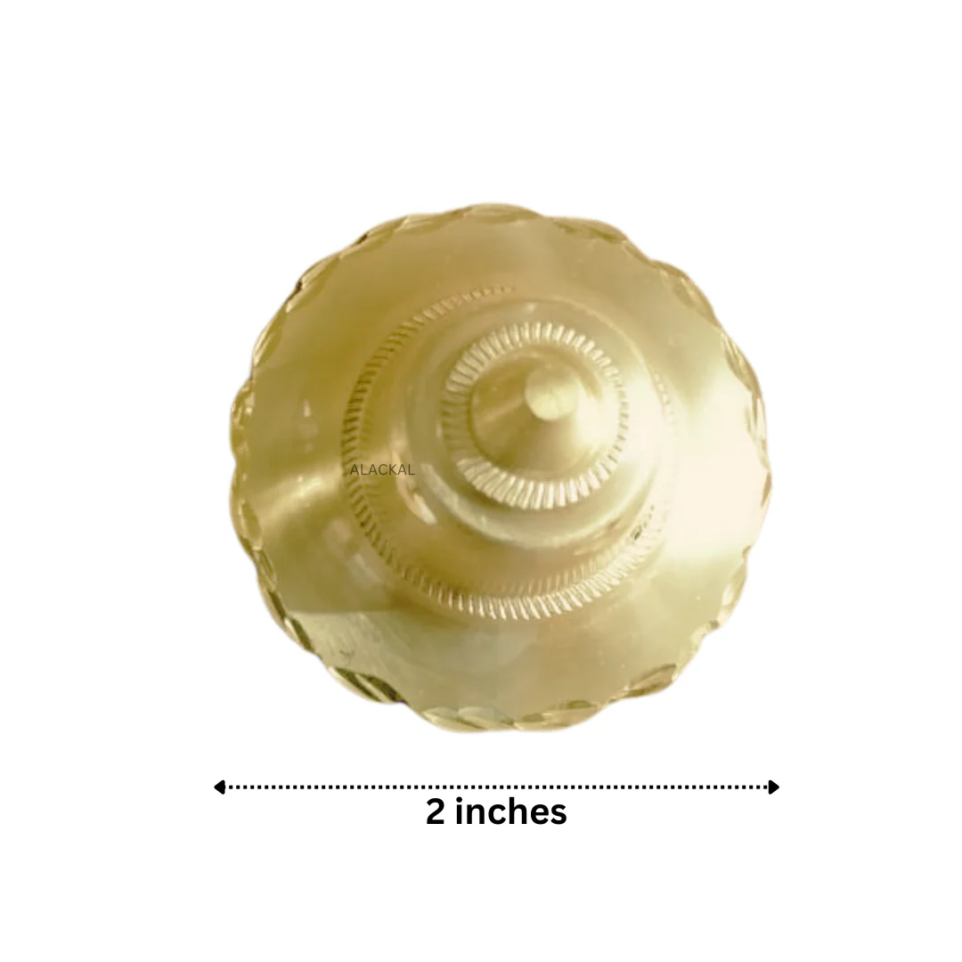 BRASS FLOWER SHAPED DOME FOR TRADITIONAL SOUTH INDIAN DOORS ( 10 PIECES ) - Image 4