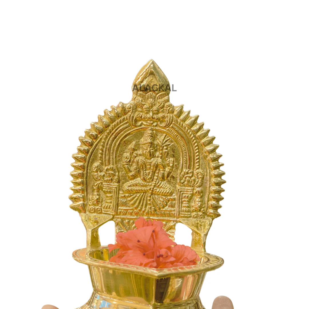 BRASS KAMAKSHI AMMAN LAMP - Image 10