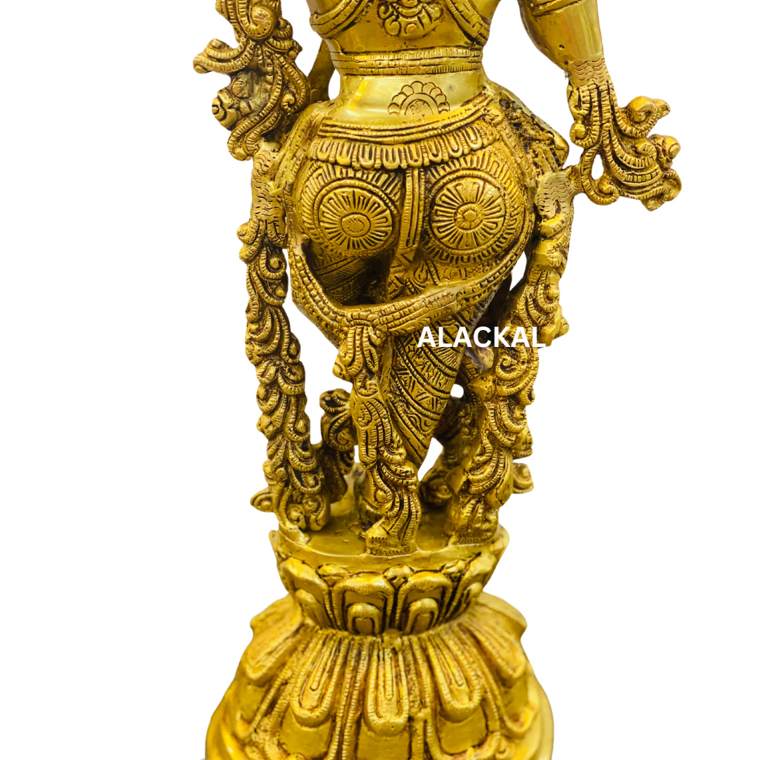 BRASS KRISHNA IDOL 1.5 FEET HEIGHT - Image 3