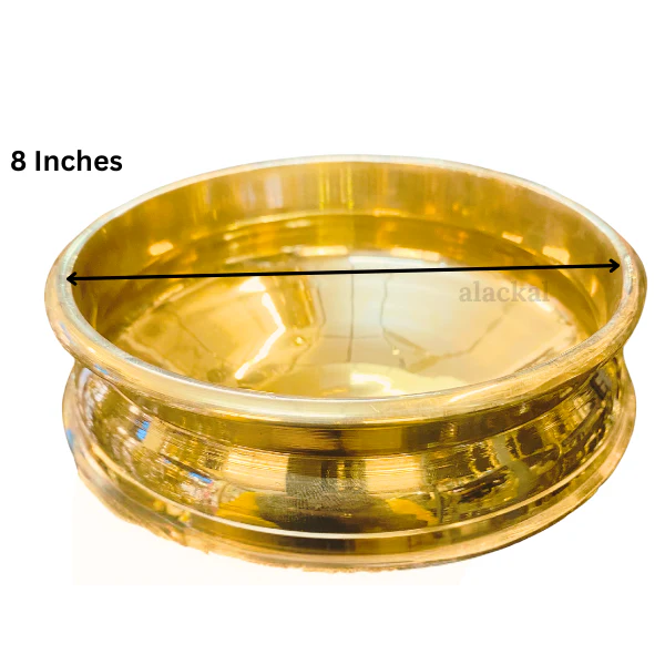 BRASS URULI FOR KEEPING BUTTER FOR KRISHNA | VISHUKANI - Image 4