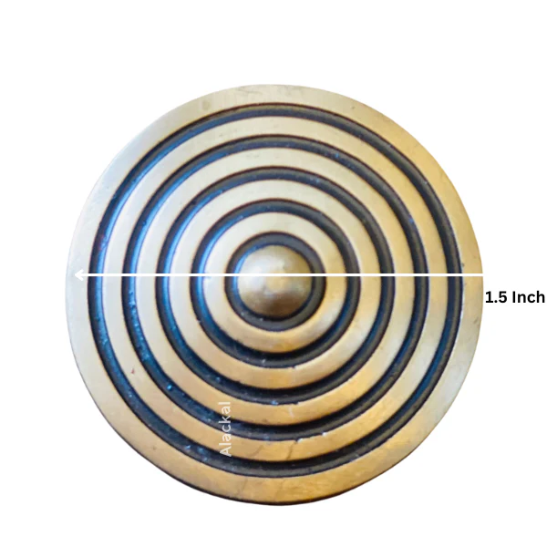 ELEGANT PREMIUM BRASS DOOR DOME WITH RING DESIGN | DOOR ACCESSORIES - Image 3
