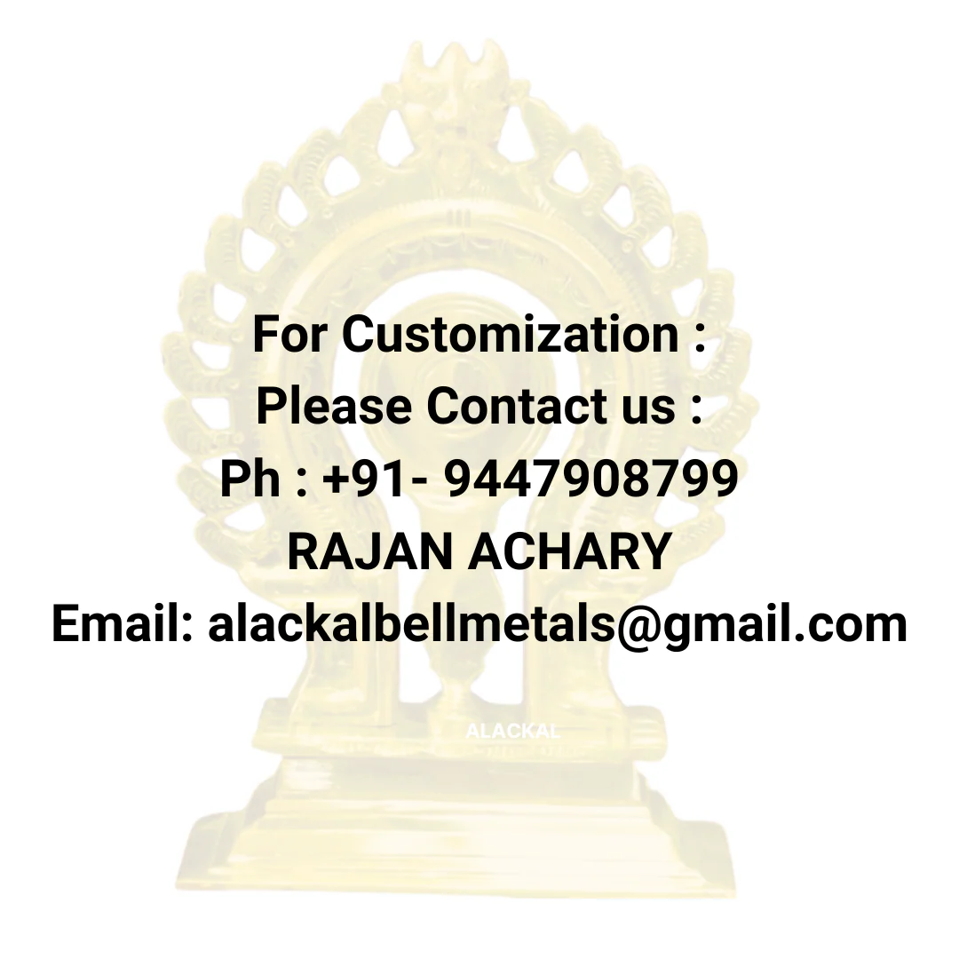 HANDCRAFTED KANNADI BIMBAM WITH PRABHAVALI | KANNADI PRABHA FOR TEMPLES - Image 5