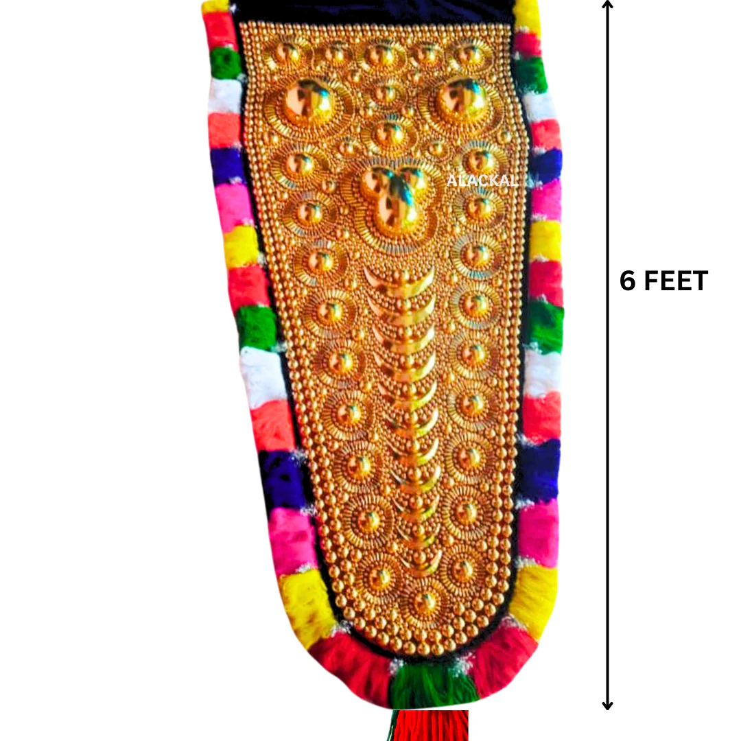 HANDCRAFTED KERALA TRADITIONAL ORIGINAL NETTIPATTAM | BRASS EMBEDDED NETTIPATTAM | WALL DECOR | ELEPHANT CAPARISON | KERALA HOME DECOR - Image 3