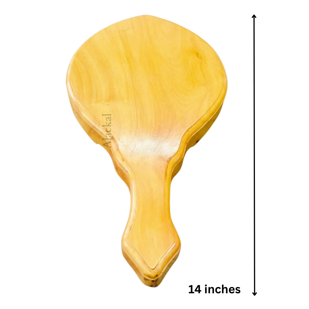 Handcrafted Wooden Aavanipalaka | Traditional Kerala Peedom for Pooja Rituals & Poojari Use – Alackal Bell Metals Mannar - Image 4