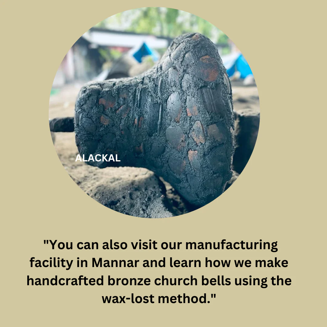 HANDMADE BRONZE CHURCH BELL / PALLI MANI  ( ALL SIZES ARE AVAILABLE ) - Image 4