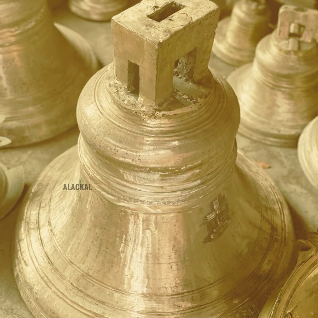 HANDMADE BRONZE CHURCH BELL / PALLI MANI  ( ALL SIZES ARE AVAILABLE ) - Image 5
