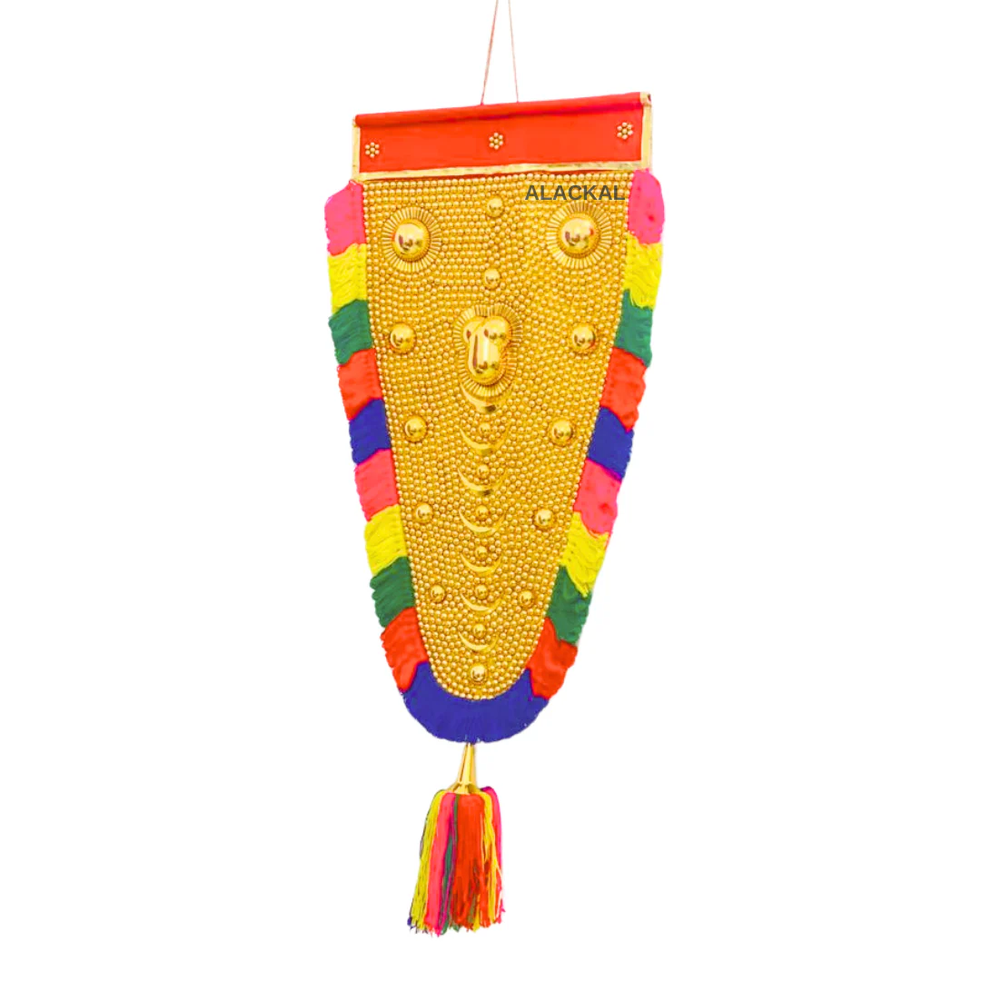 KERALA HANDCRAFTED NETTIPATTAM | WALL HANGING NETTIPATTOM WITH HOOKS - Image 4