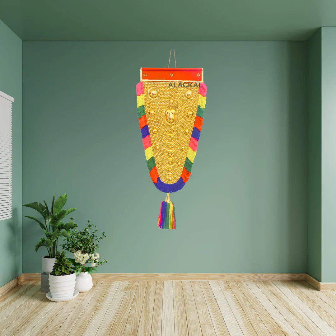 KERALA HANDCRAFTED NETTIPATTAM | WALL HANGING NETTIPATTOM WITH HOOKS - Image 6