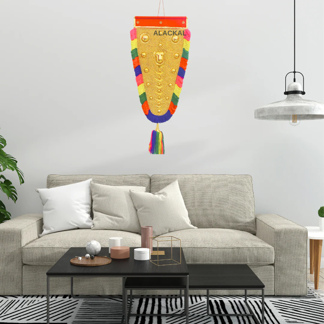 KERALA HANDCRAFTED NETTIPATTAM | WALL HANGING NETTIPATTOM WITH HOOKS - Image 7