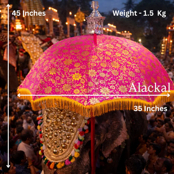 Muthukuda – Royal Kerala Decorative Umbrella for Temple Festivals, Weddings & Church Processions | Handcrafted in Mannar - Image 4