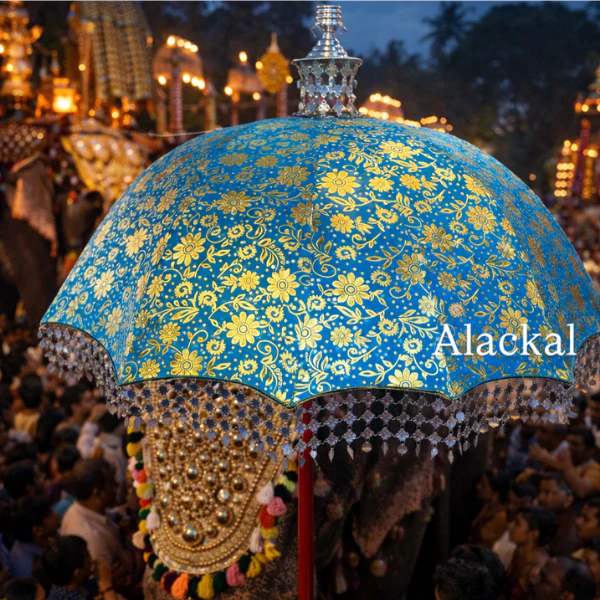 Muthukuda – Royal Kerala Decorative Umbrella for Temple Festivals, Weddings & Church Processions | Handcrafted in Mannar - Image 5