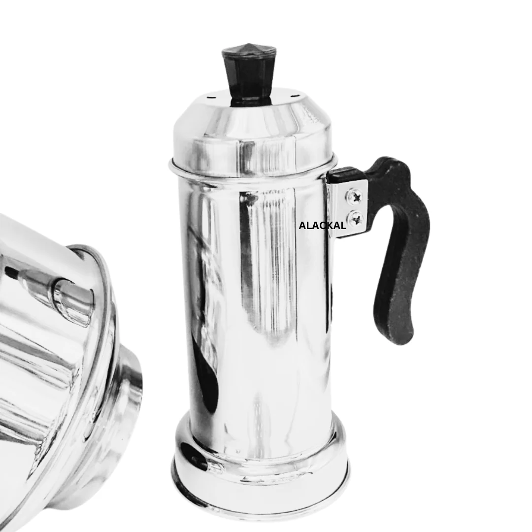 Premium Steel Puttu Maker (Puttukudam) – Traditional South Indian Steamer | Alackal Bell Metals Mannar - Image 4