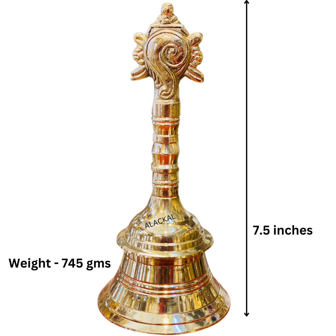 SHANKH CHAKRA BRASS POOJA BELLS | PUJA RITUALS - Image 4