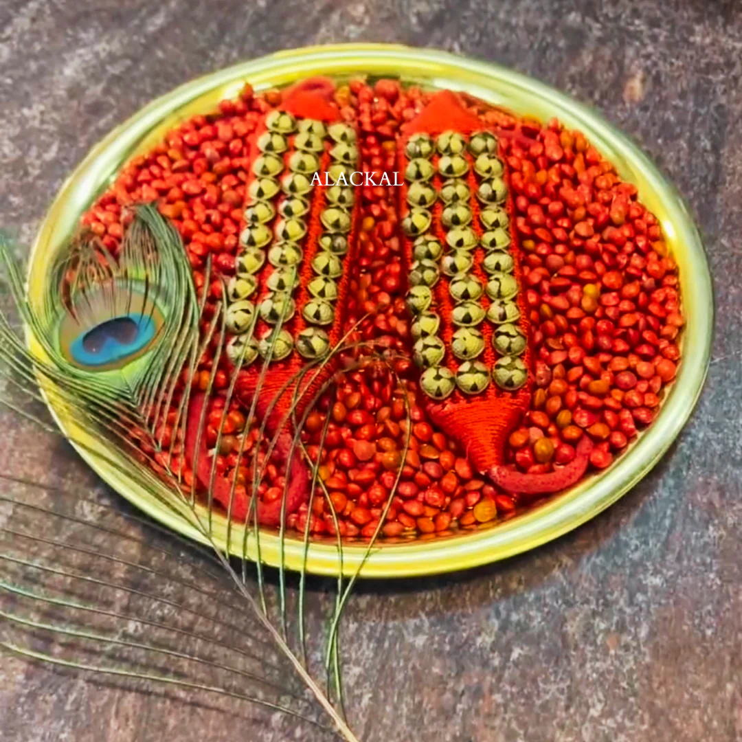 Traditional Dance Gifting Combo – Brass Thalam, Chilanka, Manjadikuru & Mayilpeeli | Alackal Bell Metals Mannar - Image 3