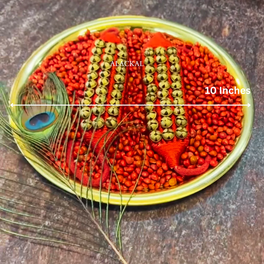 Traditional Dance Gifting Combo – Brass Thalam, Chilanka, Manjadikuru & Mayilpeeli | Alackal Bell Metals Mannar - Image 4