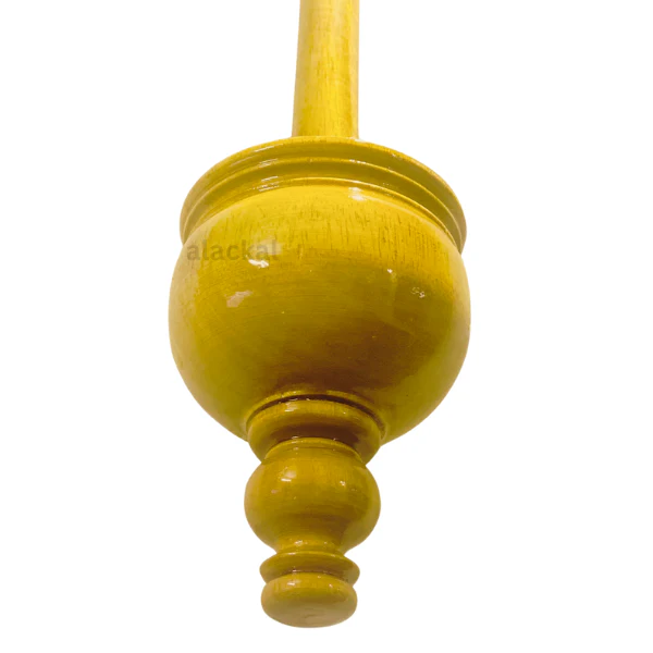 WOODEN BHASMA KOTTA | HANDCRAFTED BHASMAKUDAM WITH BRASS HOOK TO HANG - Image 3