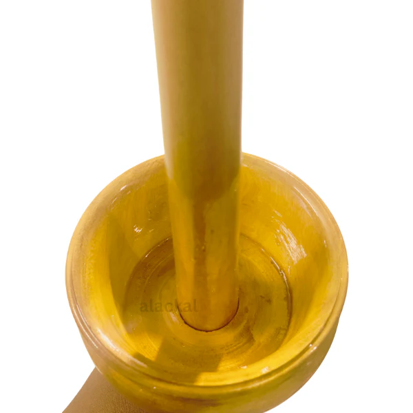 WOODEN BHASMA KOTTA | HANDCRAFTED BHASMAKUDAM WITH BRASS HOOK TO HANG - Image 4