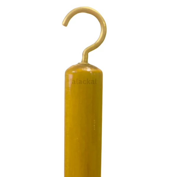 WOODEN BHASMA KOTTA | HANDCRAFTED BHASMAKUDAM WITH BRASS HOOK TO HANG - Image 5